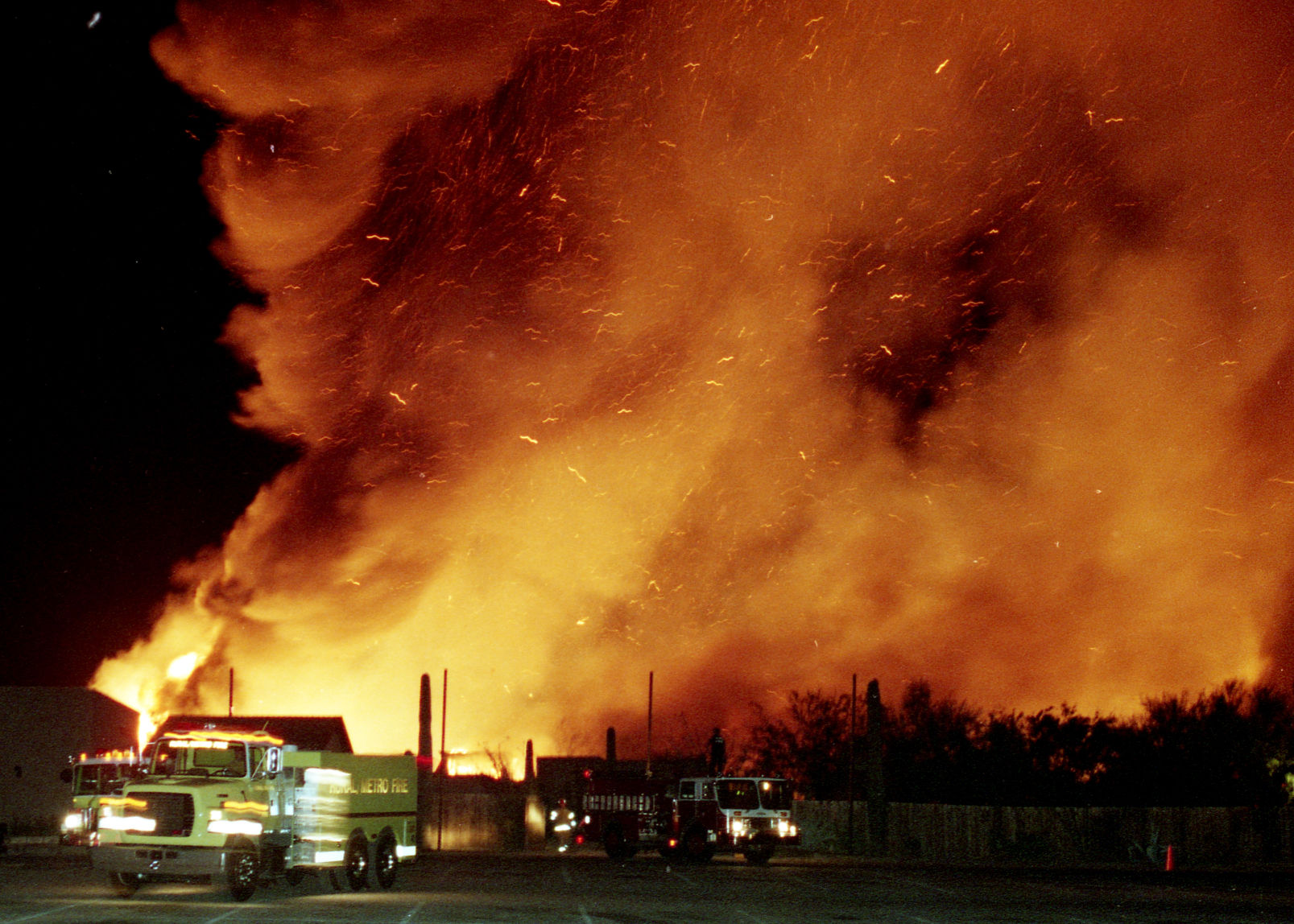 Fire at Old Tucson